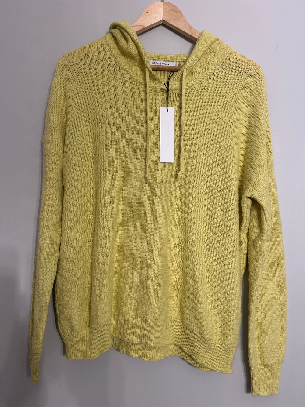 Stitches & Stripes Hooded Sweater in a Light Material for Summer